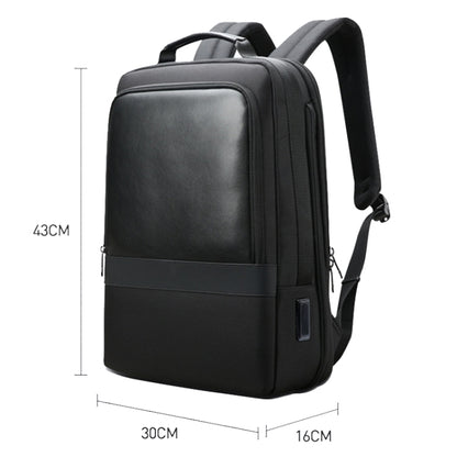 Bopai 61-26111 Large Capacity Business Commuter Laptop Backpack With USB+Type-C Port, 61-26111