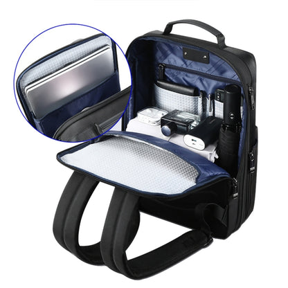 Bopai 61-26111 Large Capacity Business Commuter Laptop Backpack With USB+Type-C Port, 61-26111