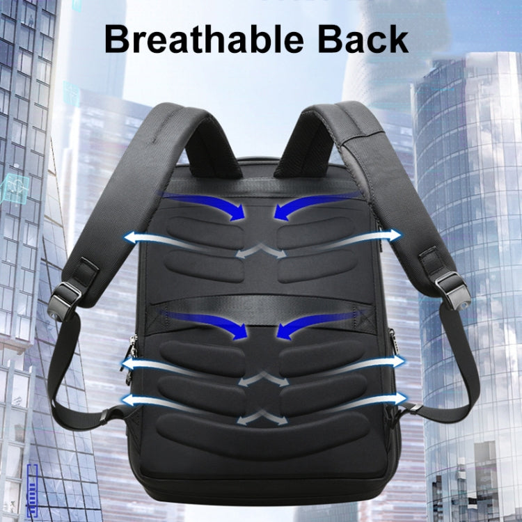 Bopai 61-26111 Large Capacity Business Commuter Laptop Backpack With USB+Type-C Port, 61-26111
