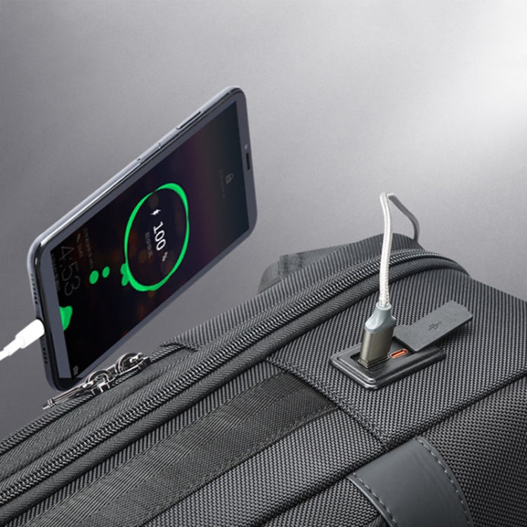 Bopai 61-26111 Large Capacity Business Commuter Laptop Backpack With USB+Type-C Port, 61-26111