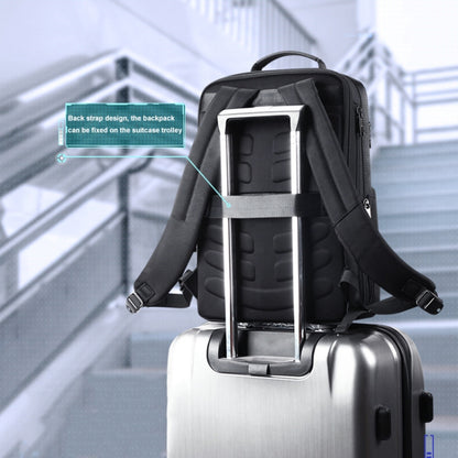 Bopai 61-26111 Large Capacity Business Commuter Laptop Backpack With USB+Type-C Port, 61-26111