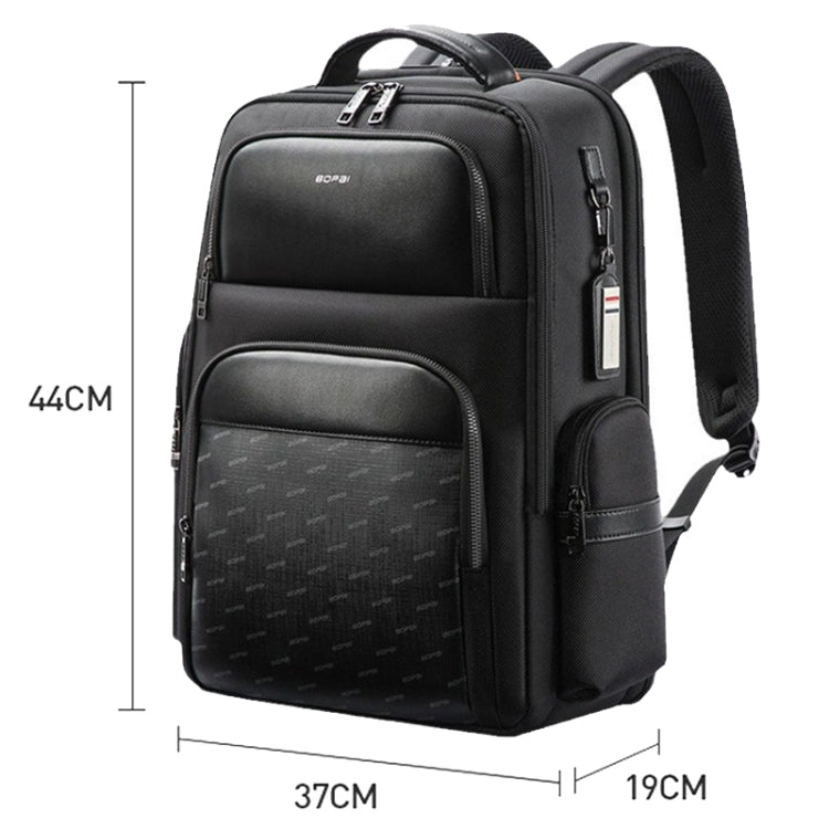 Bopai 61-91911 Large Capacity Business Waterproof Laptop Backpack With USB+Type-C Port, 61-91911