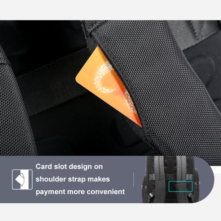 Bopai 61-91911 Large Capacity Business Waterproof Laptop Backpack With USB+Type-C Port, 61-91911