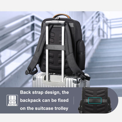 Bopai 61-91911 Large Capacity Business Waterproof Laptop Backpack With USB+Type-C Port, 61-91911