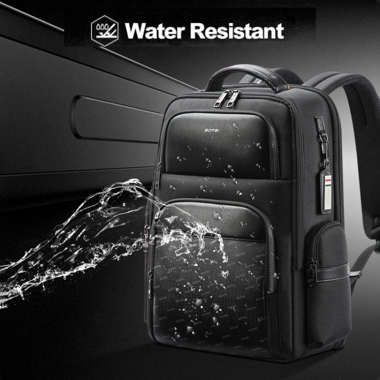 Bopai 61-91911 Large Capacity Business Waterproof Laptop Backpack With USB+Type-C Port, 61-91911