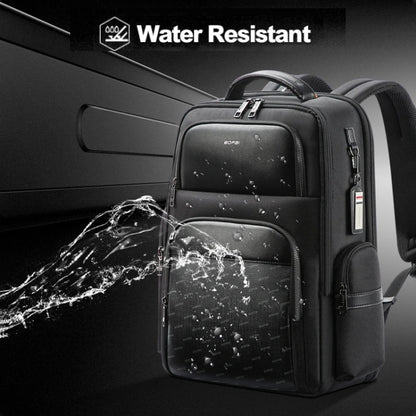 Bopai 61-91911 Large Capacity Business Waterproof Laptop Backpack With USB+Type-C Port, 61-91911