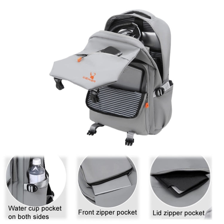 WEIXIER B682 Large Capacity Double Shoulder Backpack Casual Waterproof Travel Bag