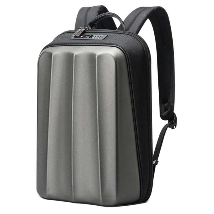 Bopai 61-122579 Large Capacity Hard Shell Password Lock Waterproof Business Laptop Backpack, (Grey)
