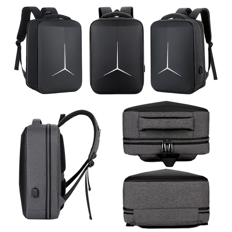 Large-Capacity Waterproof Business Commuter Laptop Backpack with USB Port, 15 inch