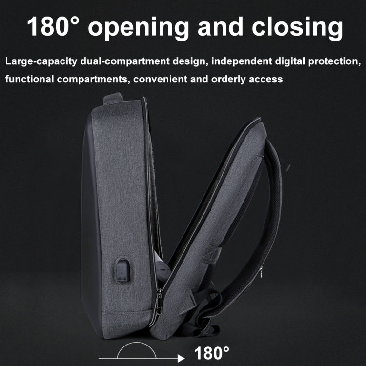 Large Capacity Password Lock Anti-Theft Laptop Backpack With USB Port, 16 inch