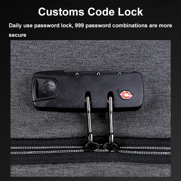 Large Capacity Password Lock Anti-Theft Laptop Backpack With USB Port, 16 inch
