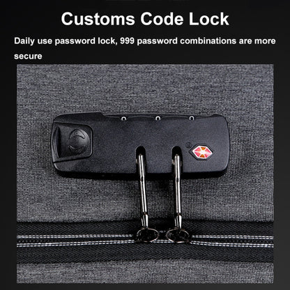 Large Capacity Password Lock Anti-Theft Laptop Backpack With USB Port, 16 inch