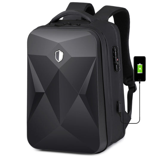Password Lock Large Capacity Waterproof Laptop Backpack with USB Port, 17 inch