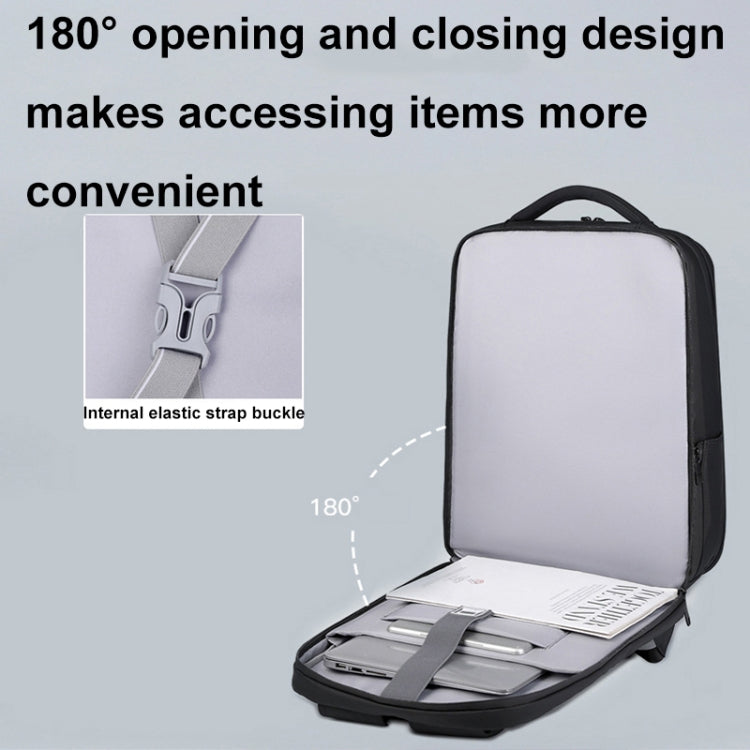 Password Lock Large Capacity Waterproof Laptop Backpack with USB Port, 17 inch