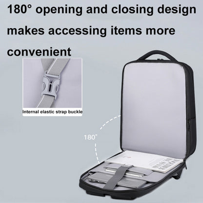 Password Lock Large Capacity Waterproof Laptop Backpack with USB Port, 17 inch