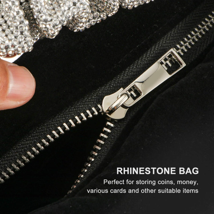 Velvet With Rhinestones Evening Bag Ladies Banquet Evening Clutch Bag