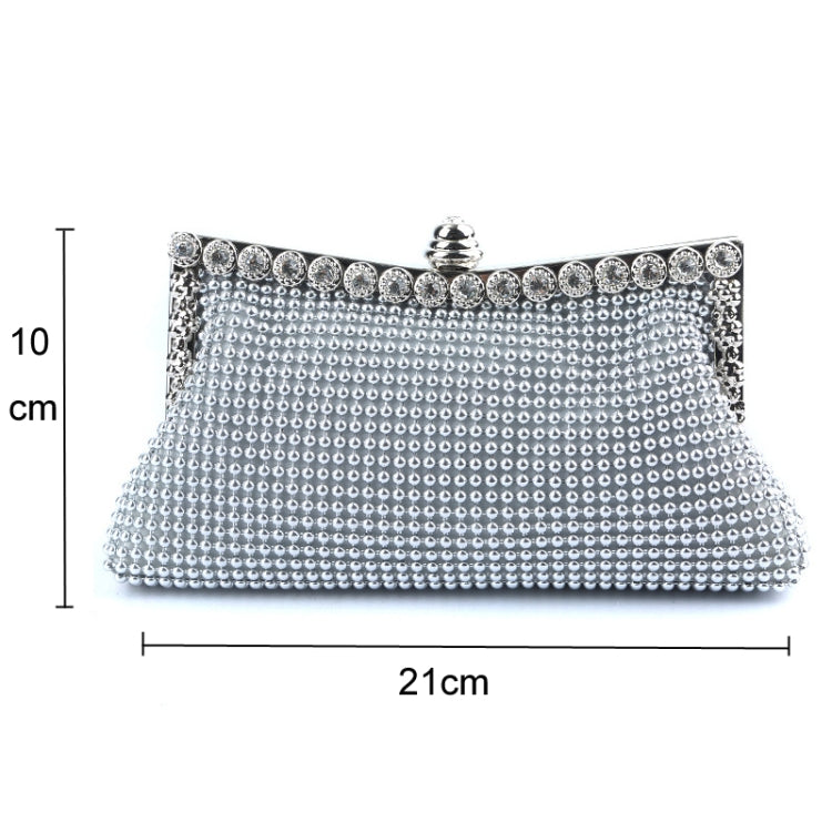 Aluminum Beads Rhinestone Evening Bag Ladies Banquet Evening Clutch Bag