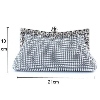 Aluminum Beads Rhinestone Evening Bag Ladies Banquet Evening Clutch Bag