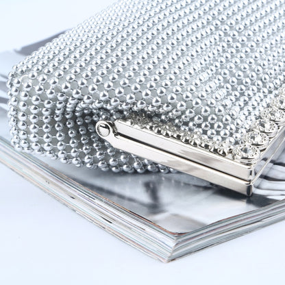 Aluminum Beads Rhinestone Evening Bag Ladies Banquet Evening Clutch Bag