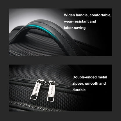 Bopai 61-125031 Large-capacity First-layer Cowhide Business Laptop Backpack With USB+Type-C Port, 61-125031