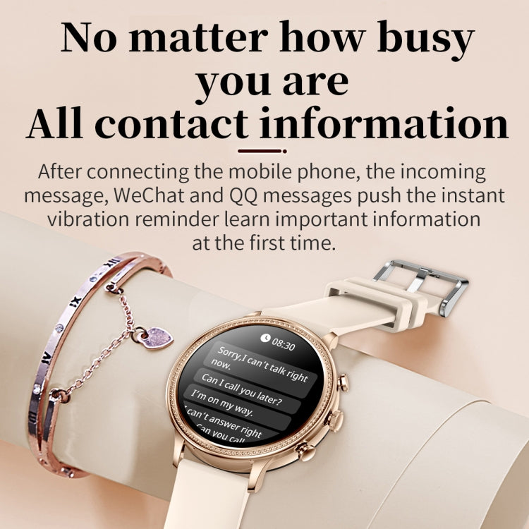 V60 1.39 Inch Health Monitoring Multifunctional Waterproof Bluetooth Call Smart Watch, Black, Silver, Gold, Rose Red, Black Steel, Silver Steel, Gold Steel