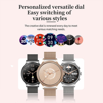 V60 1.39 Inch Health Monitoring Multifunctional Waterproof Bluetooth Call Smart Watch, Black, Silver, Gold, Rose Red, Black Steel, Silver Steel, Gold Steel