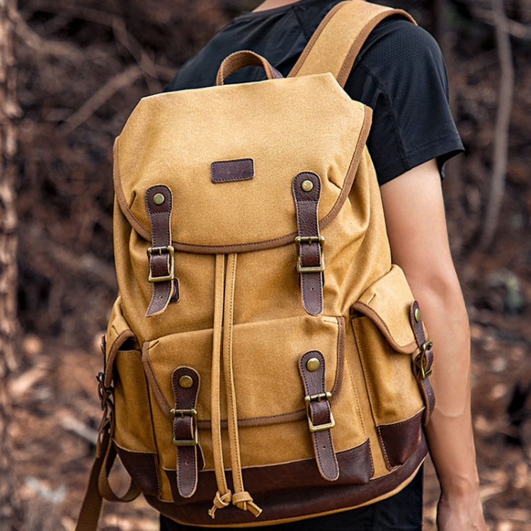 Retro Canvas Backpack Large Capacity Travel Computer Bag