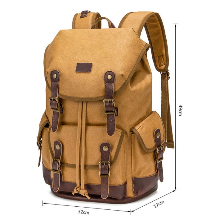 Retro Canvas Backpack Large Capacity Travel Computer Bag