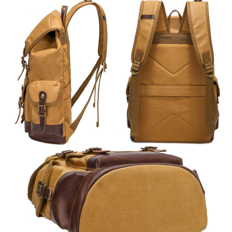 Retro Canvas Backpack Large Capacity Travel Computer Bag