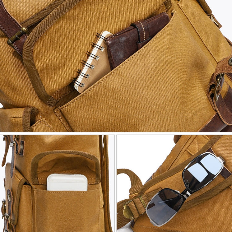 Retro Canvas Backpack Large Capacity Travel Computer Bag