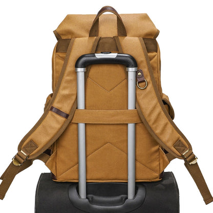 Retro Canvas Backpack Large Capacity Travel Computer Bag