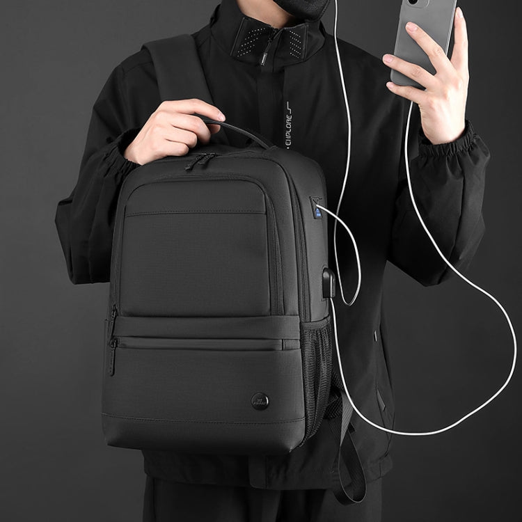 WEPOWER Men Expanded Casual Double Shoulder Bag Multifunctional USB Charging Backpack