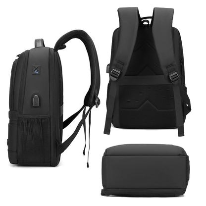 WEPOWER Men Expanded Casual Double Shoulder Bag Multifunctional USB Charging Backpack