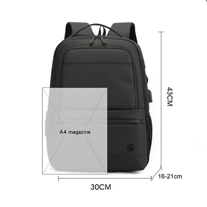 WEPOWER Men Expanded Casual Double Shoulder Bag Multifunctional USB Charging Backpack