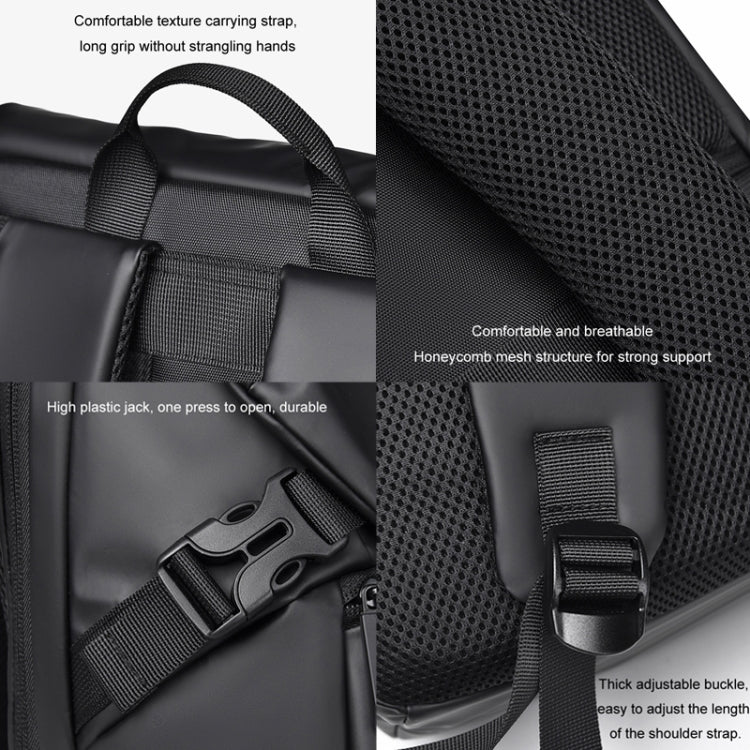 WEPOWER Men Double Shoulder Bag Large-capacity Computer Bag Traveling Backpack