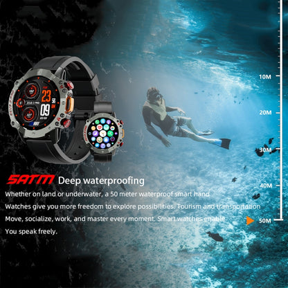 LOKMAT ZEUS3 Pro 1.39-Inch 5ATM Waterproof Outdoor Sports Bluetooth Call Smart Watch