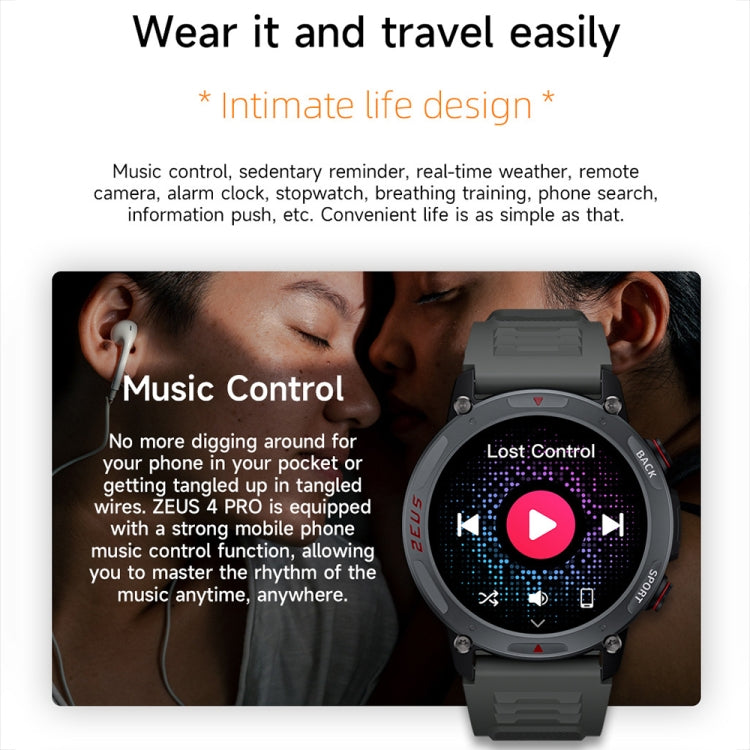 LOKMAT ZEUS4 PRO 1.43-Inch IP68 Waterproof Health Monitoring Bluetooth Call Smart Watch