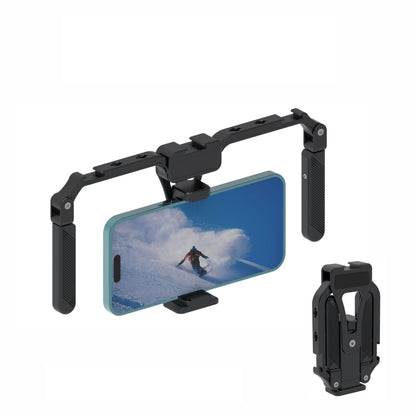 Universal Mobile Phone Gimbal Handle Stabilizer Aluminum Alloy Folding Rabbit Cage