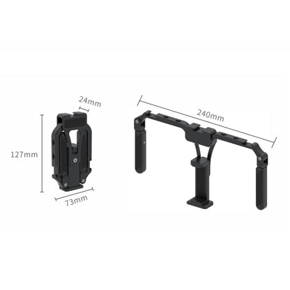 Universal Mobile Phone Gimbal Handle Stabilizer Aluminum Alloy Folding Rabbit Cage