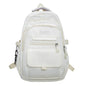 Oxford Cloth Simple Travel Backpack Solid Color Junior High School Students School Bag, 45x31x18cm