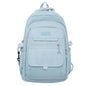 Oxford Cloth Simple Travel Backpack Solid Color Junior High School Students School Bag, 45x31x18cm