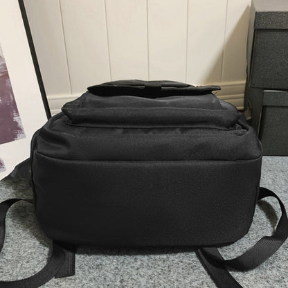 Oxford Cloth Simple Travel Backpack Solid Color Junior High School Students School Bag, 45x31x18cm