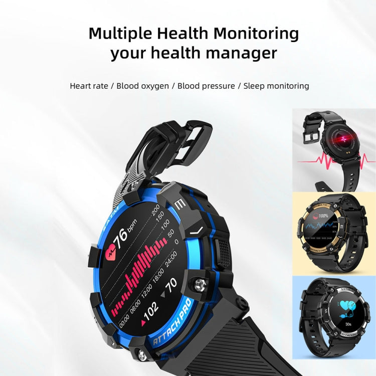 LOKMAT ATTACK 2 PRO 1.39-Inch 5ATM Waterproof Health Monitoring Bluetooth Smart Watch