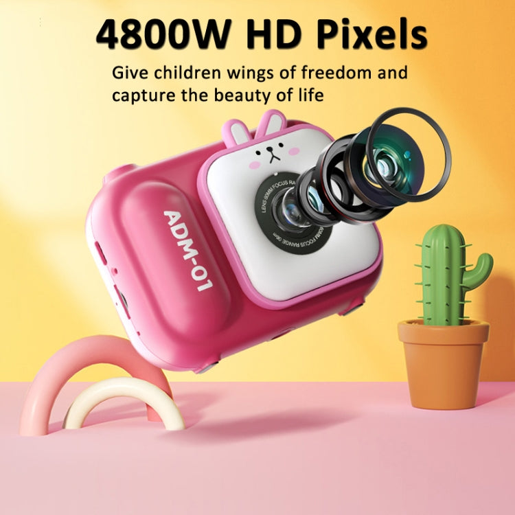 2.4 Inch IPS Screen 48MP Dual Lens Kids Digital Camera Mini Video Camera, Without TF Card Pink Bunny, Without TF Card Blue Fox, With 32G TF Card Pink Bunny, With 32G TF Card Blue Fox, With 64G TF Card Pink Bunny, With 64G TF Card Blue Fox