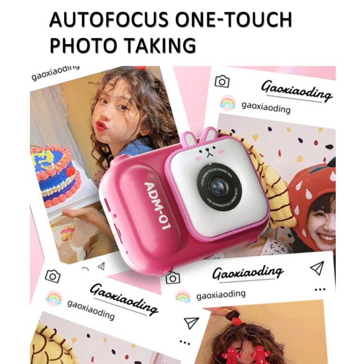 2.4 Inch IPS Screen 48MP Dual Lens Kids Digital Camera Mini Video Camera, Without TF Card Pink Bunny, Without TF Card Blue Fox, With 32G TF Card Pink Bunny, With 32G TF Card Blue Fox, With 64G TF Card Pink Bunny, With 64G TF Card Blue Fox