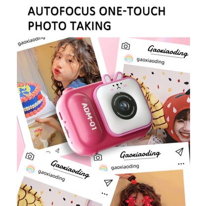 2.4 Inch IPS Screen 48MP Dual Lens Kids Digital Camera Mini Video Camera, Without TF Card Pink Bunny, Without TF Card Blue Fox, With 32G TF Card Pink Bunny, With 32G TF Card Blue Fox, With 64G TF Card Pink Bunny, With 64G TF Card Blue Fox