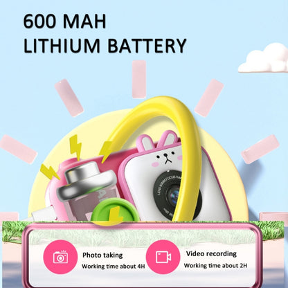 2.4 Inch IPS Screen 48MP Dual Lens Kids Digital Camera Mini Video Camera, Without TF Card Pink Bunny, Without TF Card Blue Fox, With 32G TF Card Pink Bunny, With 32G TF Card Blue Fox, With 64G TF Card Pink Bunny, With 64G TF Card Blue Fox