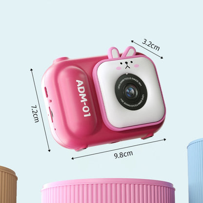 2.4 Inch IPS Screen 48MP Dual Lens Kids Digital Camera Mini Video Camera, Without TF Card Pink Bunny, Without TF Card Blue Fox, With 32G TF Card Pink Bunny, With 32G TF Card Blue Fox, With 64G TF Card Pink Bunny, With 64G TF Card Blue Fox