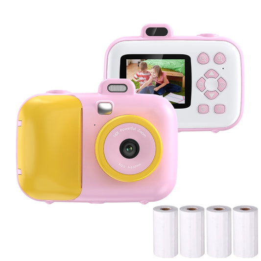 2.4-Inch Smart Digital Kids Thermal Printing Camera With Printing Paper, 503J Pink Fixed Focus, 503J Blue Fixed Focus, 503AF Pink Focus, 503AF Blue Focus