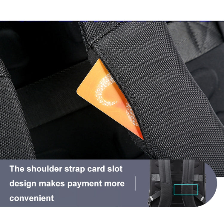 Bopai 61-51011 Large-Capacity Waterproof Business Laptop Backpack With USB+Type-C Port, 61-51011